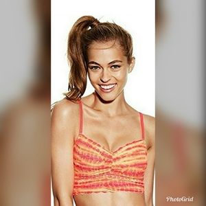 PINK Victorias Secret Pink Tie-Dye Lace Bralette